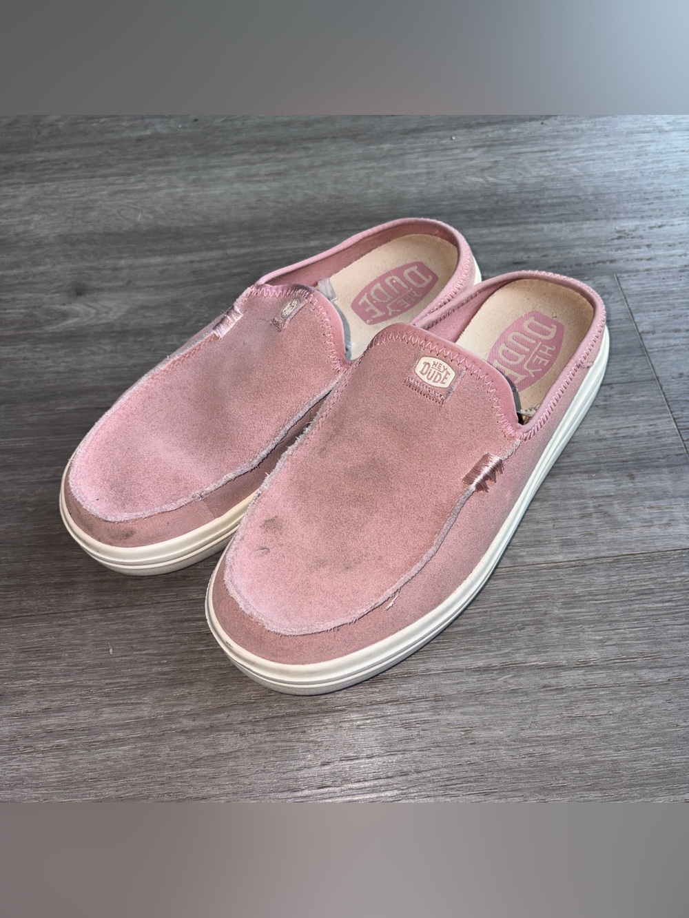 HEYDUDE Austin Lift Classic Platform Slip On Mule Rosette - Picture 5 of 12